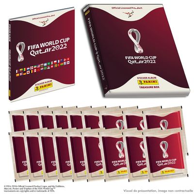 Panini FIFA World Cup Qatar Stickers 2023 Single Cover 1 Hard Cover Album + 15 Pockets + 3 Free