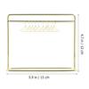 NUOBESTY Miniature Golden Iron Doll Clothes Rack with 10 Mini Hangers for Dollhouse Furniture and Doll Clothing Storage, 5.90x4.72x2.16 Inches view 2