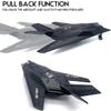 Diecast Stealth Fighter Jet Metal Military Airplane Toy - 1:400 Scale Alloy Model Tactical Aircraft with Pullback Action, Lights and Sound view 2