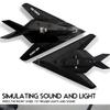 Diecast Stealth Fighter Jet Metal Military Airplane Toy - 1:400 Scale Alloy Model Tactical Aircraft with Pullback Action, Lights and Sound view 4