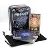 Jayiaine Tarot Card Deck Classic Set with The Guide Future 78 Tarot Cards, Artwork Portable Tarot Game Beginner and Professional Player for Holiday Family Party Playing Card Board Game Gifts,Blue view 1