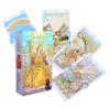 Jayiaine Tarot Card Deck Classic Set with The Guide Future 78 Tarot Cards, The Game Beginner and Professional Player for Holiday Family Party Playing Card Board Game Gifts,Gold view 1