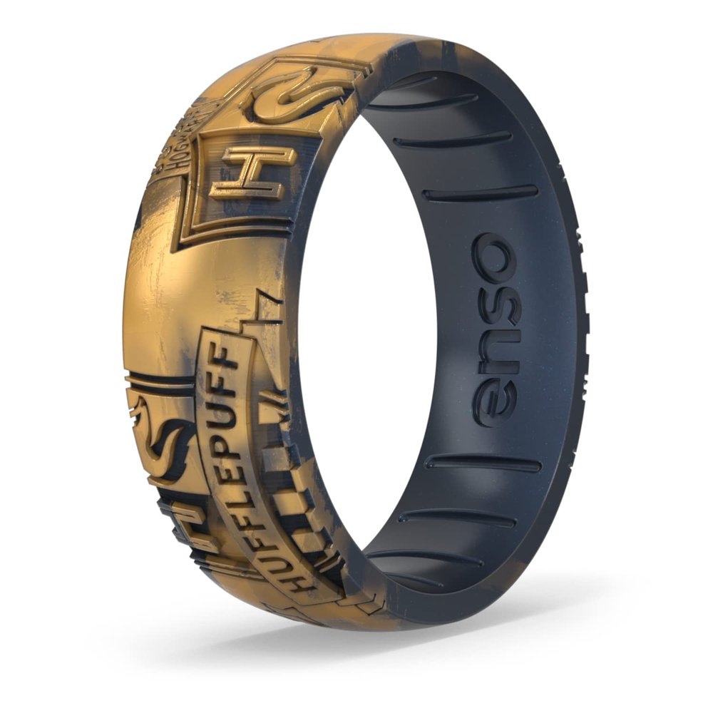 Enso Rings Wizarding World of Harry Potter Collection - Comfortable Silicone Rings - Hufflepuff - 4