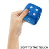 Zento Deals Pair of Hanging Black Dots Fuzzy Dices Nostalgic Retro (Teal Blue) view 4