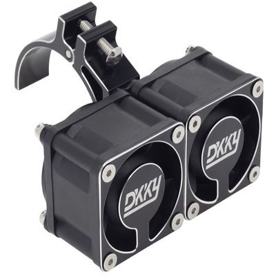 DKKY RC Motor Cooling Fan Heatsink 21000 RPM with 47-51mm Adjustable Mount for 1717 4985 Motors ARRMA Infraction Felony Limitless and Axial, Black