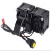 DKKY RC Motor Cooling Fan Heatsink 21000 RPM with 47-51mm Adjustable Mount for 1717 4985 Motors ARRMA Infraction Felony Limitless and Axial, Black view 4