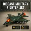 Diecast Fighter Jet Toy Military Falcon Replica Model - 1:400 Scale Airplane Pullback Metal Alloy Aircraft Vehicle with Flashing Lights and Sound view 4