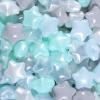 GOGOSO Ball Pit Balls for Toddlers Kids Plastic Balls for Ball-Pit Playpen Pool Baby Play Pastel BPA-Free Non Toxic Play Pastel Crush Proof Fun Shaped Star Bal Blue White Clear 100pcs view 1