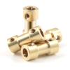 Cionyce 4 PCS Flexible Shaft Coupler 2-3mm Motor Transmission Brass Couplers for RC Airplane,Boat,Robot with Screws view 4