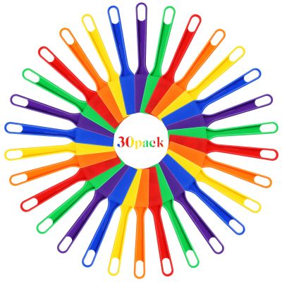 Jerify Set of 30 Magnetic Wands Magnetic Bingo Wands for Science Exploration, Observation Skills, Teaching Tool, Preschool Learning Toys, Homeschool Supplies, 6 Assorted Colors