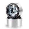 RCLIONS 2.2" Beadlock Wheels 35mm RC Aluminum Rims for AXIAL Wraith RR10 TRX4 1/10th RC Crawler Truck Car (Titanium) view 4