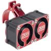 DKKY RC Motor Cooling Fan Heatsink 21000 RPM with 47-51mm Adjustable Mount for 1717 4985 Motor and ARRMA Infraction Felony Limitless and Axial Motor, Red view 1