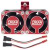 DKKY RC Motor Cooling Fan Heatsink 21000 RPM with 47-51mm Adjustable Mount for 1717 4985 Motor and ARRMA Infraction Felony Limitless and Axial Motor, Red view 2