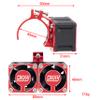 DKKY RC Motor Cooling Fan Heatsink 21000 RPM with 47-51mm Adjustable Mount for 1717 4985 Motor and ARRMA Infraction Felony Limitless and Axial Motor, Red view 3
