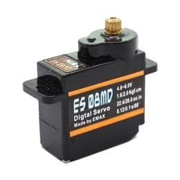 EMX-SV-0276 ES08MD II 13g Mini Metal Gear Digital Servo for RC Robotics Plane Wing Car Radio Control Vehicles (1pc)