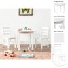 AVENTIS Childs White Round Table with Shelf & 2 Chairs Fun Blushing Sleepover Bundle with Pink Air Tent Fort, Butterfly Backpack, Magnetic Animal Playset Kit, & Leopard Nap Mat Ages 3+ view 2