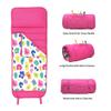 AVENTIS Childs White Round Table with Shelf & 2 Chairs Fun Blushing Sleepover Bundle with Pink Air Tent Fort, Butterfly Backpack, Magnetic Animal Playset Kit, & Leopard Nap Mat Ages 3+ view 4