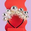 xo, Fetti Disco Ball Headband Birthday Party + New Years Eve - Fits Adult + Child - Last Disco, Disco Bday Decor, NYE Hair Accessory view 4
