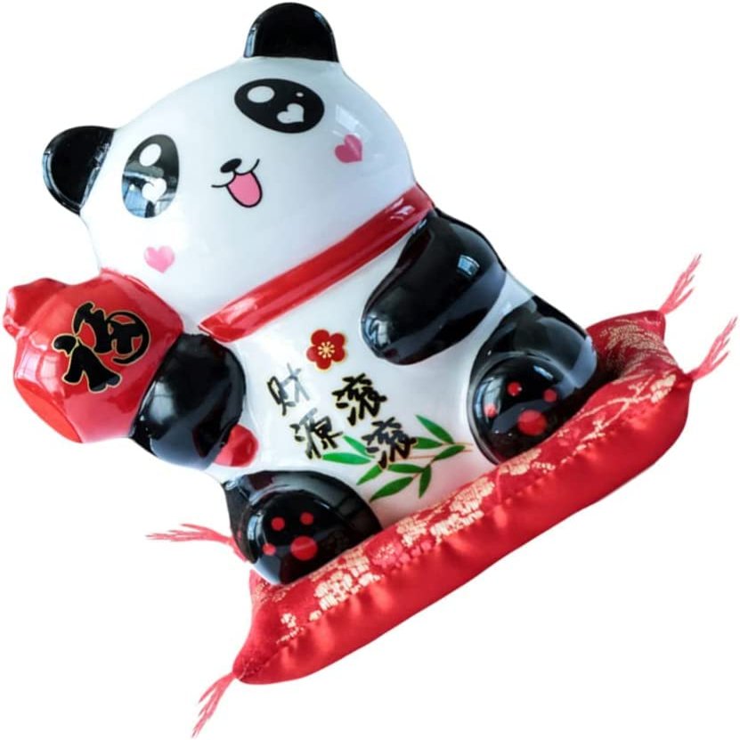 AAPIE Saving Box Panda Coins Bank Ceramics Lucky Panda Kids Money Bank Cash Coin Can for Decorative Money Jar Piggy Bank for Kids-Hot Gift,Best Gifts Idea Decorative