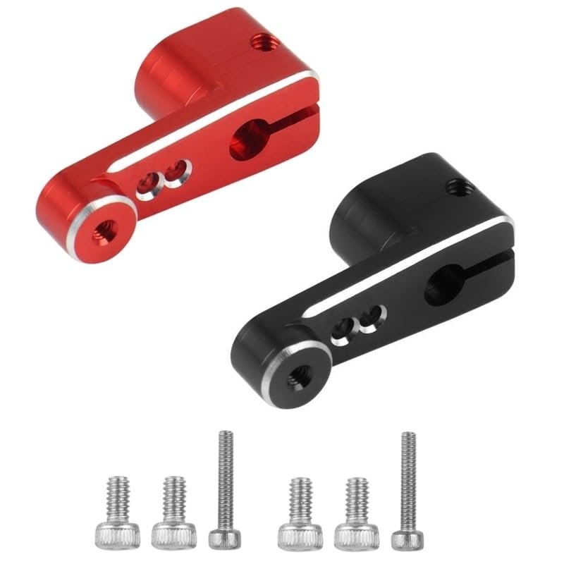 2Pcs Aluminum 15T Servo Horn Servo Arm Fit Emax Servo for Axial SCX24 90081 AXI00002 1/24 RC Crawler Car Upgrade Parts ( Color : Fluorescent Yellow )
