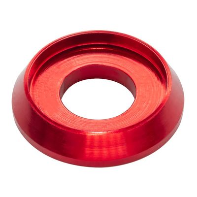 [60PCS] M5 Counterbore Washers, Anodized Aluminum Alloy, Head Washers Gaskets Cup Shim for Screw RC/FPV/PC/Drone/Toys/Mechanical Accessories Parts, Red Color