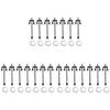 TOYANDONA 21pcs Mini Street Light Adornment Decor for Landscape Vivid Color Miniature Lamps for Home Desktop Table Decoration view 1