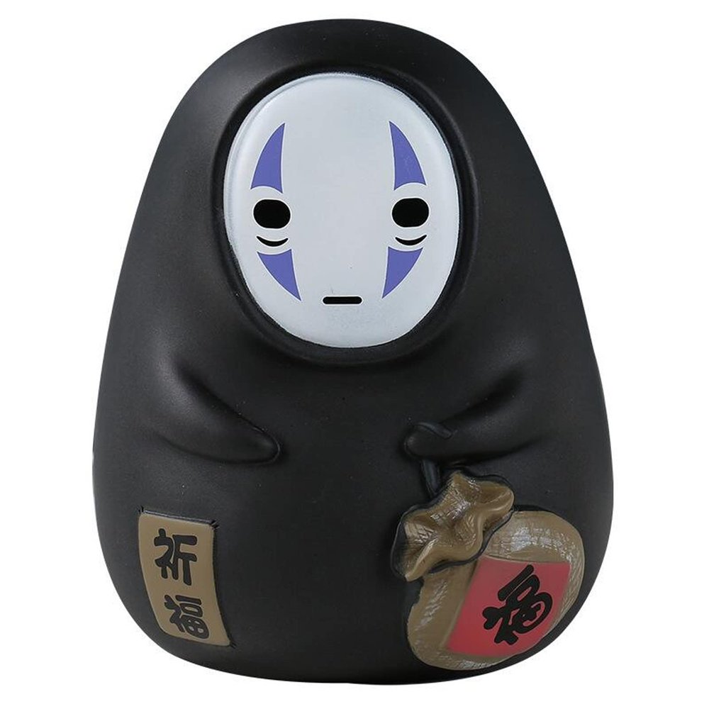 CheeseandU 1Pc Cartoon No Face Man Coin Bank Kids Coin Bank Cute Anime Latex Ligurine Large Capacity Money Banks with Opening Best Christmas Birthday for Kids Boys Girls Home Decoration Blue