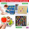 PENGFULL Felt Learning Letters Numbers Pieces,75 Felt Board Pieces for Felt Flannel Board,Alphabet ABC for Toddlers for Kindergarten,Preschool,Toddlers view 3
