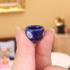 Mini Teapot Sets 1/12 Scale Miniature Dollhouse Tea Sets - Decorative Ceramics Tea Cup Japanese Style Porcelain Tea Kit Dollhouse Accessories for Kitchen Decor Navy Blue view 3