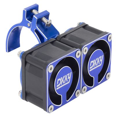 DKKY RC Motor Cooling Fan Heatsink 21000 RPM with 47-51mm Adjustable Mount for 1717 4985 Motors ARRMA Infraction Felony Limitless and Axial, Blue