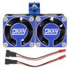 DKKY RC Motor Cooling Fan Heatsink 21000 RPM with 47-51mm Adjustable Mount for 1717 4985 Motors ARRMA Infraction Felony Limitless and Axial, Blue view 2