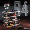 kivcmds 1/64 Scale Diecast Model Car Display Case for Hot Wheels Matchbox Nascar Diorama Garage Scene Parking Lot,Truck Toy Cars Storage view 2