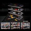 kivcmds 1/64 Scale Diecast Model Car Display Case for Hot Wheels Matchbox Nascar Diorama Garage Scene Parking Lot,Truck Toy Cars Storage view 3