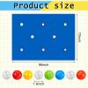 Kathfly Blue Hole Tarp Team Building Game 98 x 70 Inch Learning Fun Team Building Games for Work with 8 Pcs Team Building Ball for Teamwork Group view 3