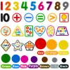 PENGFULL Felt Learning Numbers,44 Felt Flannel Board Pieces,Math Addition and Subtraction Colors Learning for Kindergarten,Preschool,Toddlers view 1