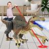 Mini Tudou Remote Control Dinosaur Toys,RC Walking Robot Dinosaur Toy with Light Chasing Remote Control,Auto Spraying and Roaring,Jurassic Spinosaurus Dino Toys for Kids Boy 4 5 7 8-12 Year Old view 1
