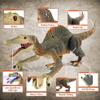 Mini Tudou Remote Control Dinosaur Toys,RC Walking Robot Dinosaur Toy with Light Chasing Remote Control,Auto Spraying and Roaring,Jurassic Spinosaurus Dino Toys for Kids Boy 4 5 7 8-12 Year Old view 2