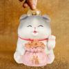 Beavorty Adorable Vinyl Cat Statue Piggy Bank Cute Cat Saving Pot for Boys and Girls Desktop Ornament for Home Decor view 4
