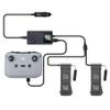 Hanatora LCD Battery Car Charger for DJI Mavic 3/Classic/Pro/Cine/Enterprise Drone, 12V Charge (1xUSB + 2 x Battery) Rapid Charging Hub Accessories view 1