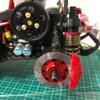 Viupolsor 4PCS Metal Brake Disc Rim Box Metal Hex Adapter 12mm for 1/10 Sakura D4 On-Road RC Car Parts,Red view 2