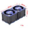 DKKY RC Motor Cooling Fan Heatsink 2Pcs DIY Kit for TRX4 ARRMA Axial 1/10 1/8 1/5 RC Model Car Upgrade Parts (Blue) view 2