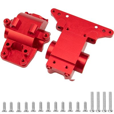 1Set Vgoohobby Aluminum Alloy Differential Housing Bulkhead Diff Case # 7530 Compatible with Traxxas LaTrax Teton Desert Prerunner Rally SST 1/18 4WD RC Car (Red)