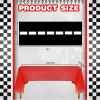 Cindeer 30 Pcs Checkered Racing Car Party Decorations Checked Race Flag Tablecloth Mini Traffic Cones Racing Pennant Banner Decor for Race Track Running Mat Tire Tube(Red Tablecloth) view 2