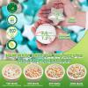 GOGOSO Ball Pit Balls for Toddler, Baby Plastic Playballs Kids Soft Pastel Pelotas Non-Toxic BPA-Free,Pearl Green+Brown White,100 Balls view 2