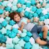 GOGOSO Ball Pit Balls for Toddler, Baby Plastic Playballs Kids Soft Pastel Pelotas Non-Toxic BPA-Free,Pearl Green+Brown White,100 Balls view 4