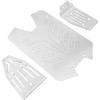ShareGoo Stainless Steel RC Skid Plate,RC Chassis Armor Guard Plate Upgrade Parts Compatible with Arrma 1/10 Vorteks 4x4 Big Rock 3S RC Car view 2