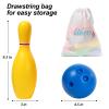 Liberry Kids Bowling Set, 10 Plastic Toy Bowling Pins & 2 Balls, Toddler Indoor Outdoor Sports Games, Educational Birthday Gifts for Boys Girls Ages 2 3 4 5 (Multicolor) view 3