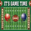 Football Backdrop It's Game Time Party Backdground Football Birthday Banner Touchdown Sport Party Decorations Boy Birthday Party Backdrop 8x6FT view 2