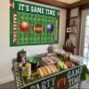 Football Backdrop It's Game Time Party Backdground Football Birthday Banner Touchdown Sport Party Decorations Boy Birthday Party Backdrop 8x6FT view 3