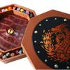 Fantasydice 12" Fire Dragon Eye Dice Tray with Lid  Extra-Large Octagon with Dice Staging Area, Holds 7 Full Dice Sets  Ideal for Tabletop RPGs and Board Games view 1